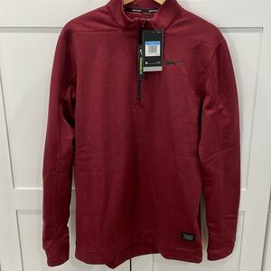 Nike Men's Zip Up Sweater - Red